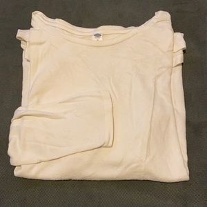 Old Navy | Long Sleeve Luxe Tee | XL | Off White